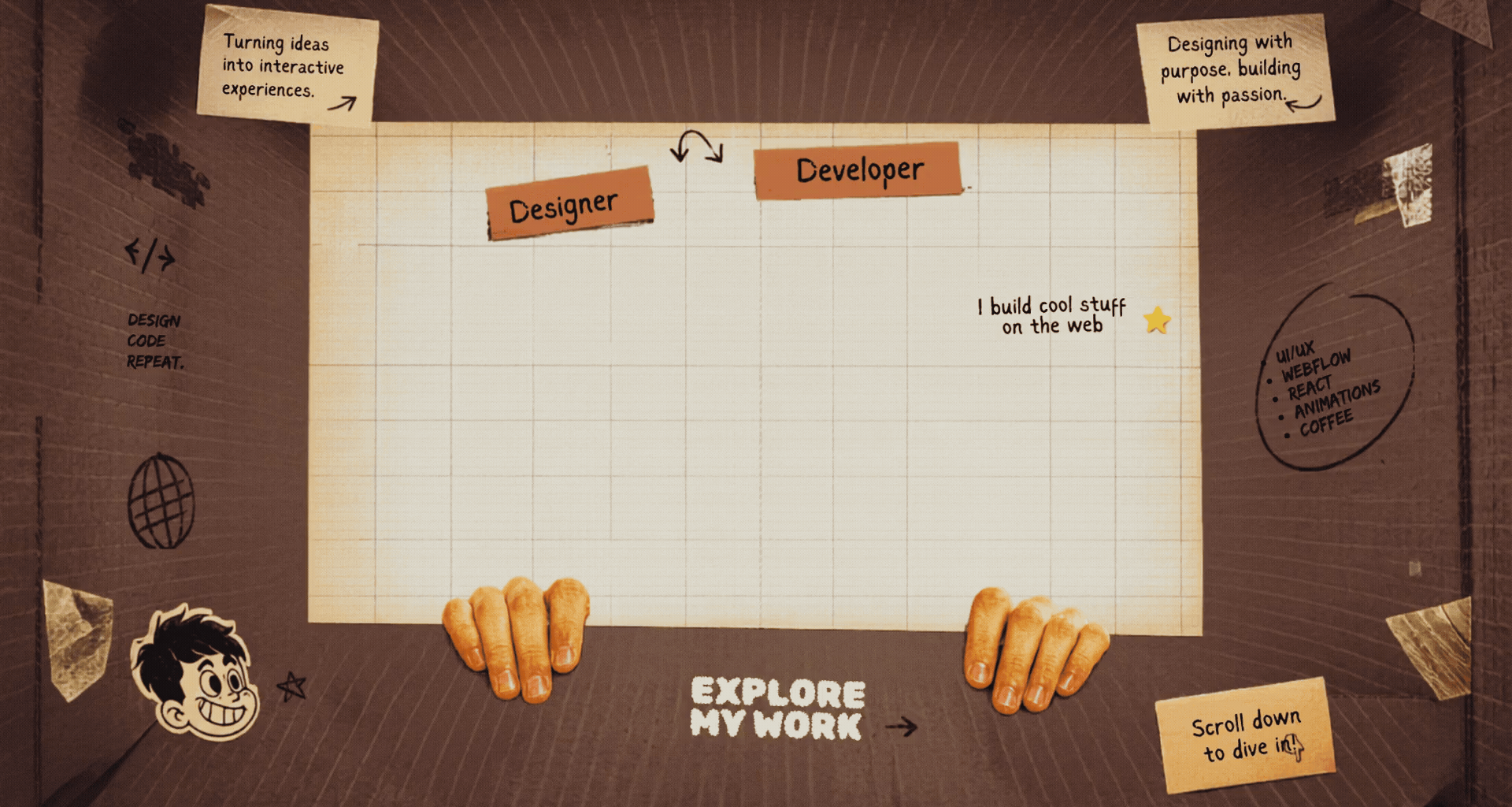 Animated Portfolio Frame